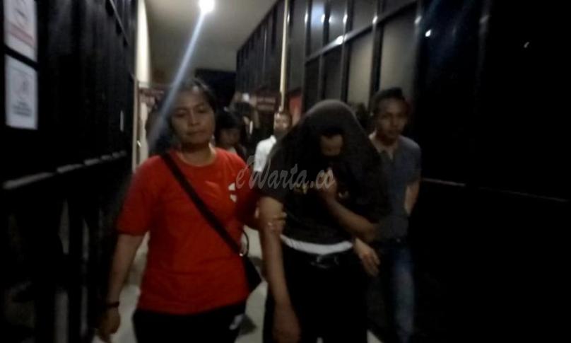 Terduga pelaku pencabulan di ringkus dan langsung digelandan ke sel Polres Kota Bengkulu