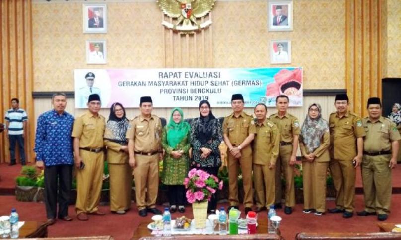  Rapat Evaluasi Pelaksanaan Gerakan Masyarakat Hidup Sehat (GERMAS) Provinsi Bengkulu Tahun 2019, Selasa (26/11).