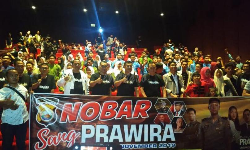 Polda Bengkulu gelar Nonton Bareng bersama awak media.