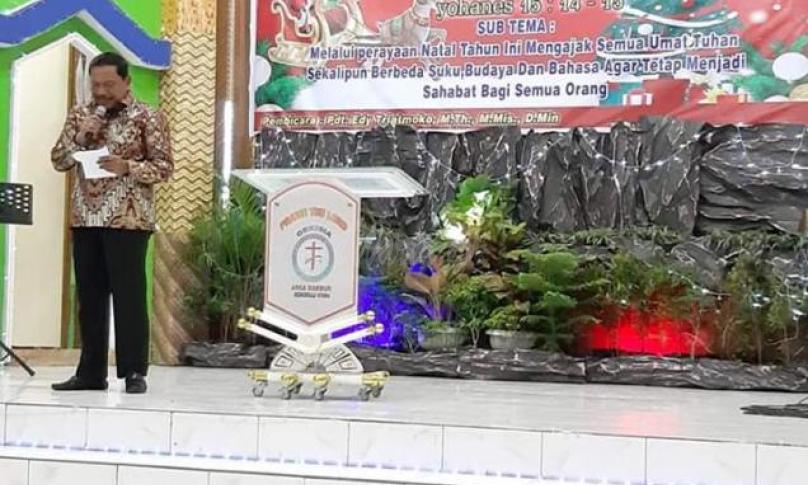Bupati Bengkulu Utara, Ir. H. Mian saat memberikan sambutan.