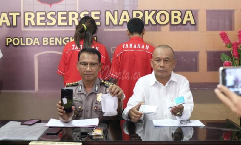Pers Release tangkapan tersangka pengedar narkoba.