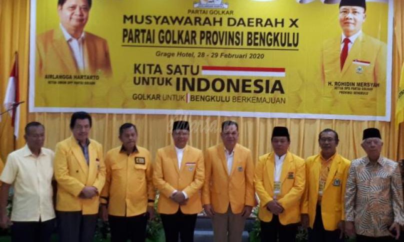 Musda X Golkar provinsi Bengkulu Sukses dan Lancar.