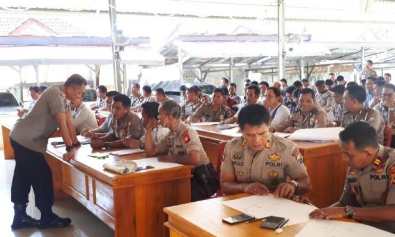 Ratusan personil Polres Luwu Utara ikuti test psikologi pemegang senjata api.