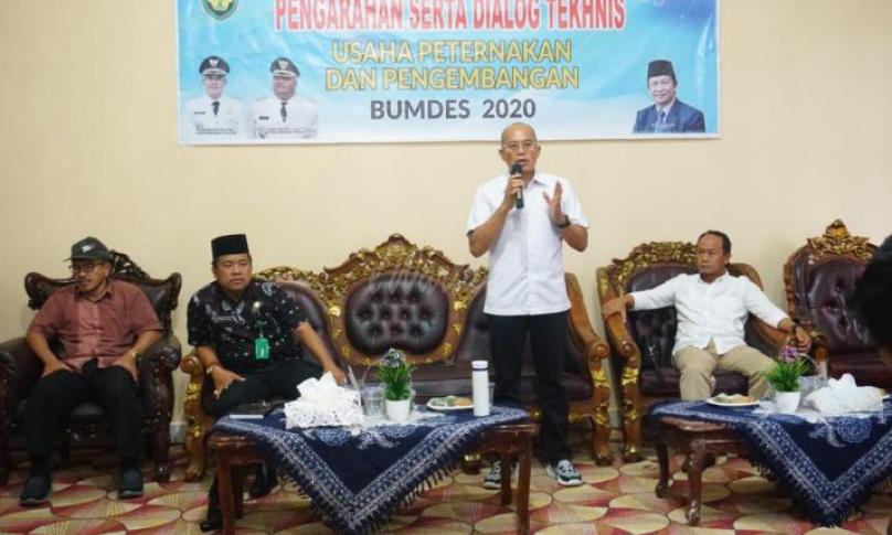 Bupati Bengkulu Selatan, Gusnan Mulyadi saat melakukan Temu Bumdes se- Bengkulu Selatan.