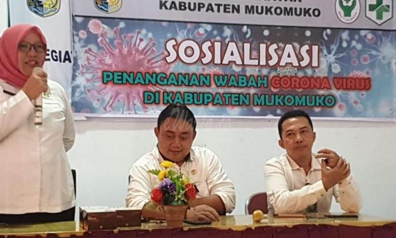 Dinkes dan RSUD Mukomuko sosialisasikan pencegahan dan penanganan suspect virus corona.