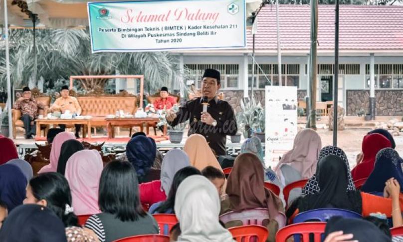 Bupati Rejang Lebong, H. Ahmad Hijazi saat memberikan sambutan.