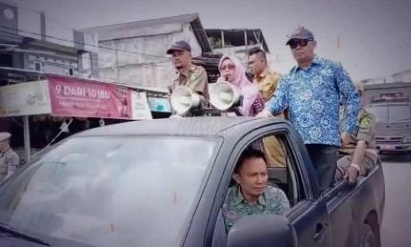 Kadis Perindag dan Satpol PP sosialisasikan penertiban pedagang Pasar Panorama.