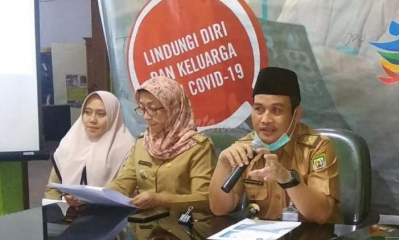 Foto, dokumen Dinkes provinsi dan RS M. Yunus saat menggelar pers release soal Covid-19.