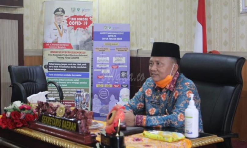 Mendagri Tito Karnavian, dalam Video Conference (Vidcon) bersama kementerian/lembaga serta seluruh pejabat pemerintah daerah se-Indonesia, Jumat  (29/5).
