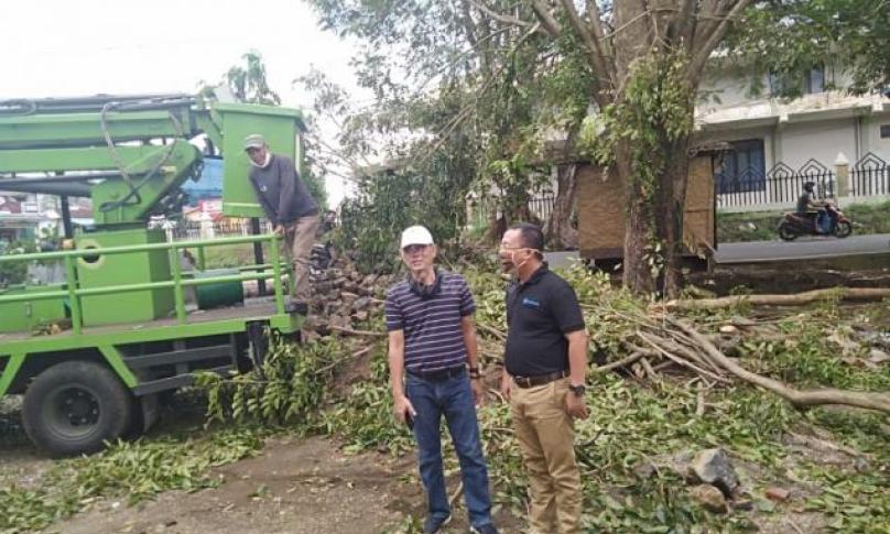 dikhawatirkan pohon-pohon tersebut dalam kondisi tidak sehat dan keropos pada bagian batang utamanya serta ranting pohonnya bisa membahayakan kabel listrik,” ujar Syarnubi didampingi Kadis Kominfosan Kota Bengkulu Eko Agusrianto.