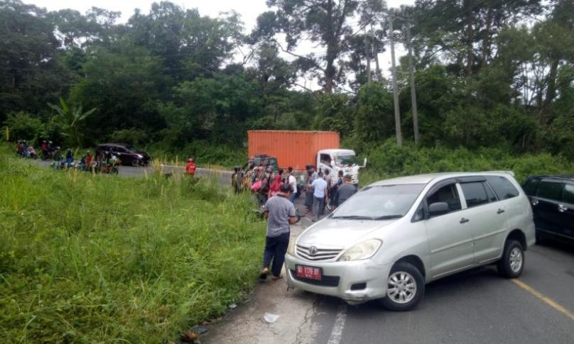 Tempat kejadian lakalantas, Desa Bunut Tinggi Seluma.