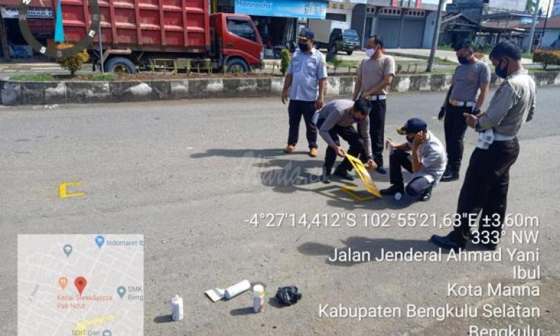 Adaptasi Kebiasaan Baru, Polres BU dan Polres BS Buat Stop Line
