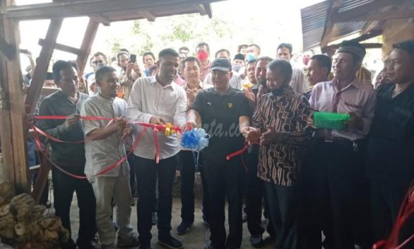 Peresmian pabrik pengolahan getah karet di Kabupaten Seluma, Jumat (10/07/20)