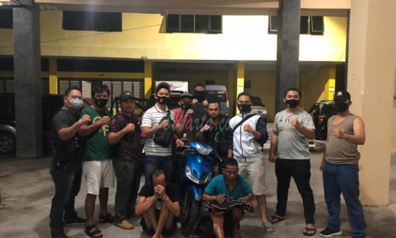 Polres Kota Bengkulu bersama terduga pelaku