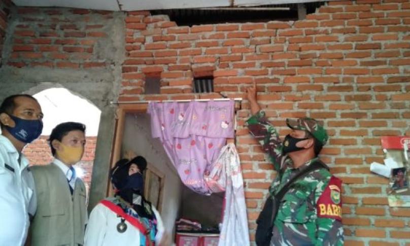 Delapan Rumah Warga di Kota Bengkulu Retak