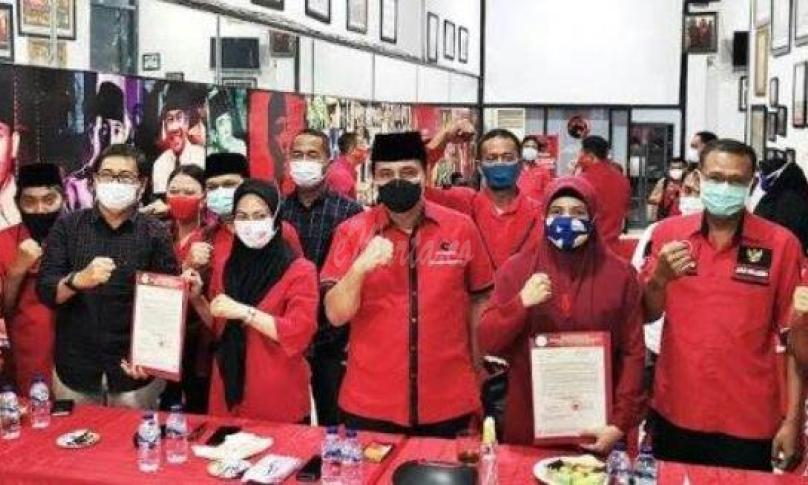 rekomendasi/B.1-KWK dari Dewan Pimpinan Pusat (DPP) PDI-Perjuangan ke Indah-Suaib
