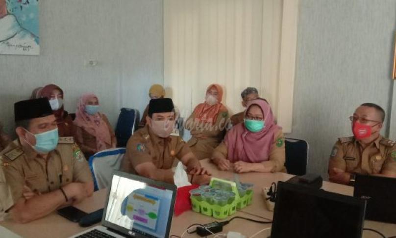 Wakil Walikota Bengkulu Dedy Wahyudi hadir langsung dalam rapat bersama OPD di Bapelitbang, Selasa (8/9/2020)