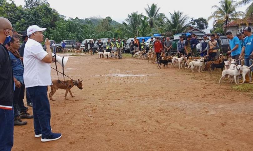 Bakal Calon Bupati Erwin Octavian, membuka giat berburu masal