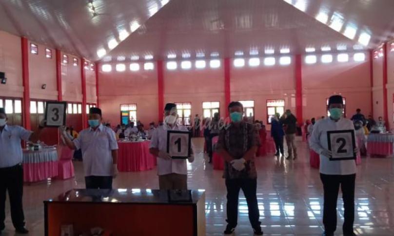 Saat pengundian nomor urut calon bupati Seluma, Kamis (24/9/2020)