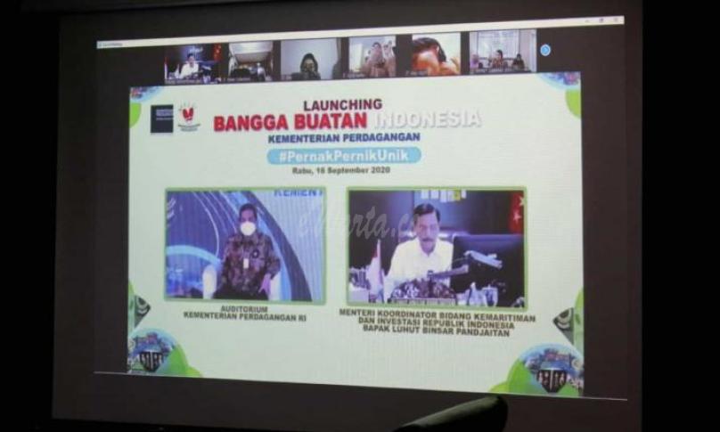 Peluncuran Kampanye #PernakPernikUnik dalam rangka Gerakan Nasional Bangga Buatan Indonesia yang diselenggarakan oleh Kementerian Perdagangan secara virtual.