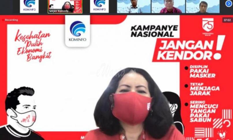 Sekretaris Jenderal Kementerian Komunikasi dan Informatika Rosarita Niken Widiastuti 