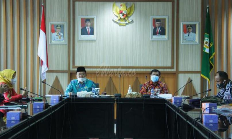 Rapat Teknis Kebijakan Penataan Ruang Kawasan Perbatasan Negara di Provinsi Bengkulu dengan Laut Lepas, Jumat (9/10).