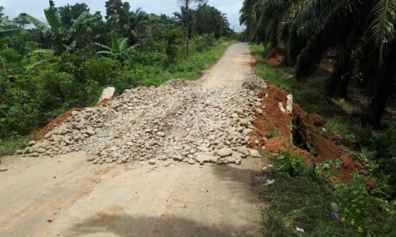 Kondisi jalan yang sudah diperbaiki