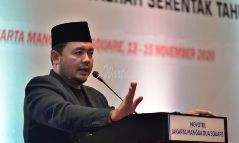 Anggota Bawaslu M Afifuddin saat memberikan pengarahan dalam Rakornas Gelombang Tiga di Jakarta, Minggu 15 November 2020/Foto: Humas Bawaslu RI