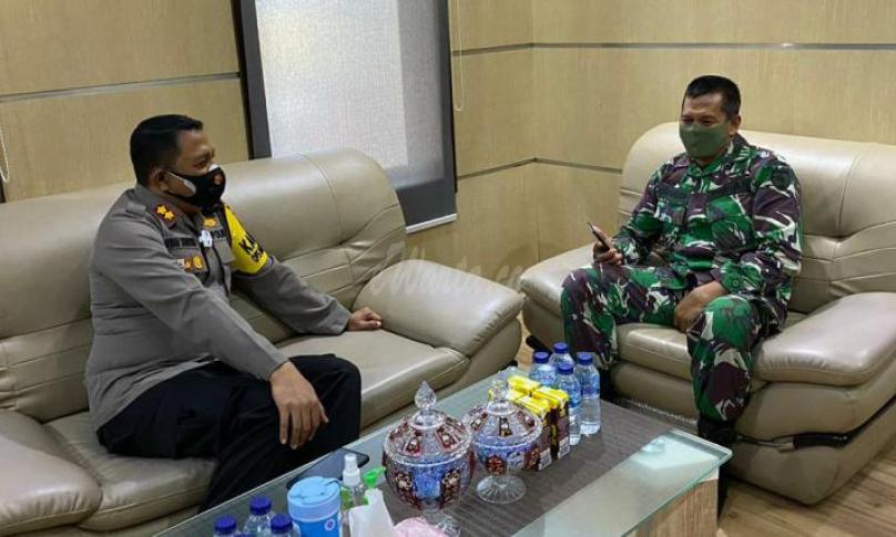 Pabung Kodim 1403 Sawerigading Anjangsana ke Kapolres Lutra