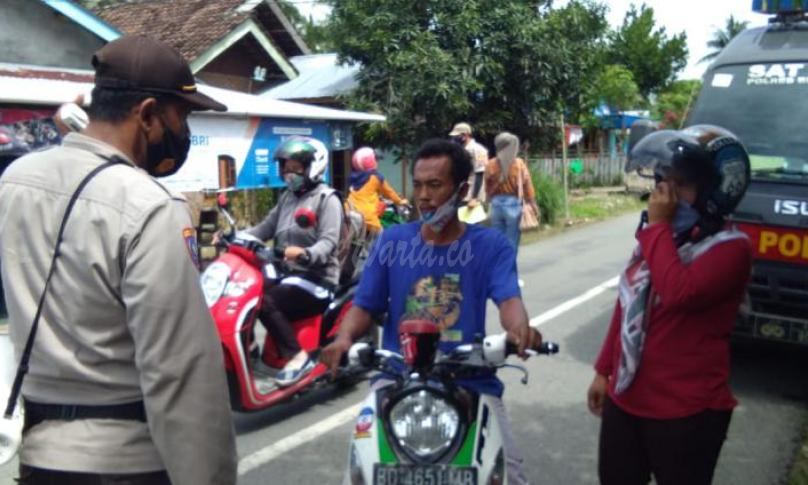 Belasan Pelanggar Prokes Ditegus Satgas Covid-19 Bengkulu Selatan