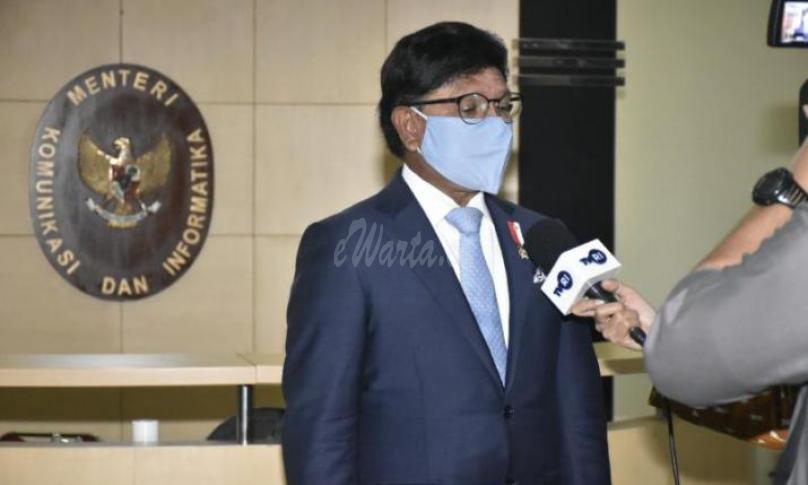 Menteri Komunikasi dan Informatika Johnny G. Plate
