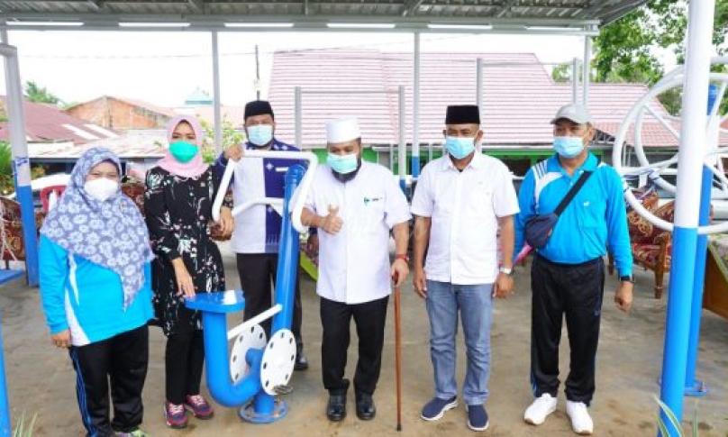 Walikota Helmi Hasan Resmikan Sarana Olahraga Fitness Outdor