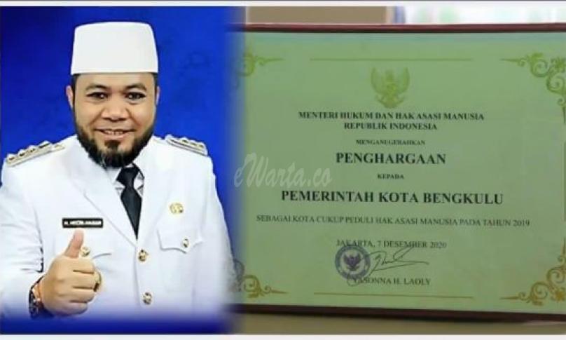 Kemenkumham Anugerahi Kota Bengkulu Sebagai Kota Peduli HAM 2020