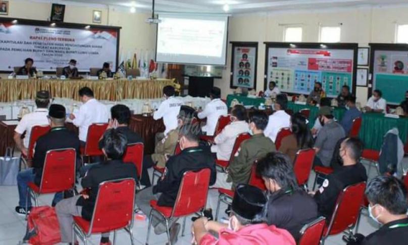 Hasil Rekapitulasi KPU Luwu Utara, Petahan Menang  80.078 Suara