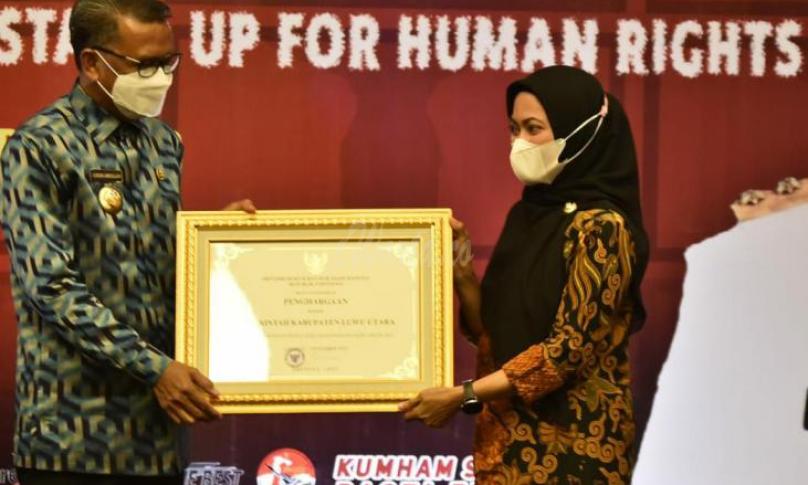 Luwu Utara Raih Penghargaan Kemenkumham RI 