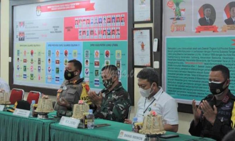 Aparat Gabungan Amankan Pleno Rekapitulasi Suara Pilkada Lutra