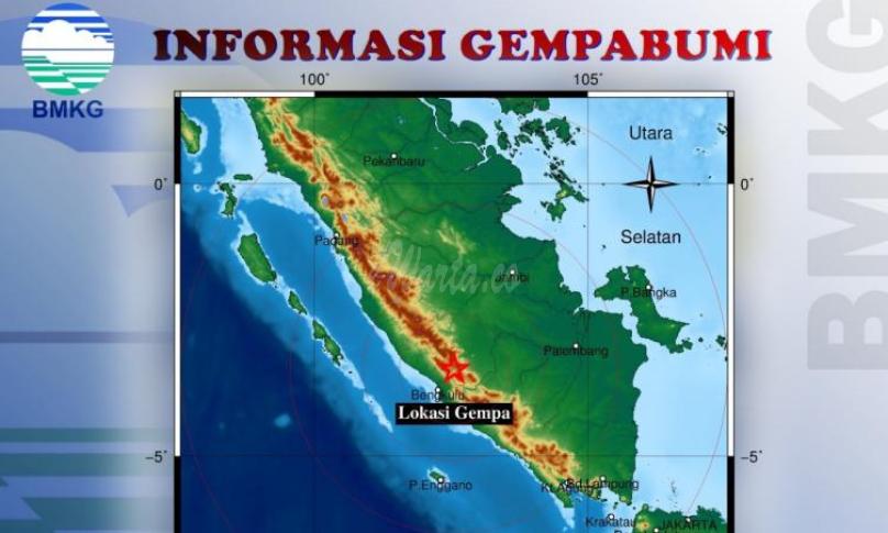 Rejang Lebong Digoyang Gempa Bumi Dangkal
