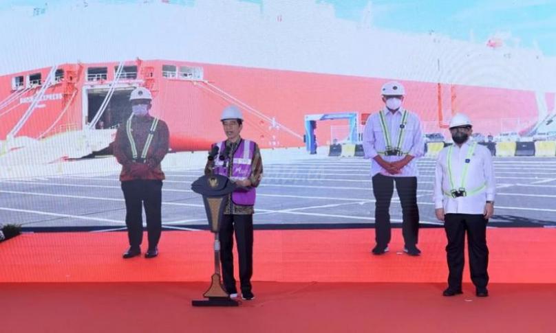 Presiden Resmikan Pengoperasian Perdana Pelabuhan Internasional Patimban