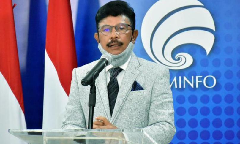 Menteri Komunikasi dan Informatika Johnny G. Plate