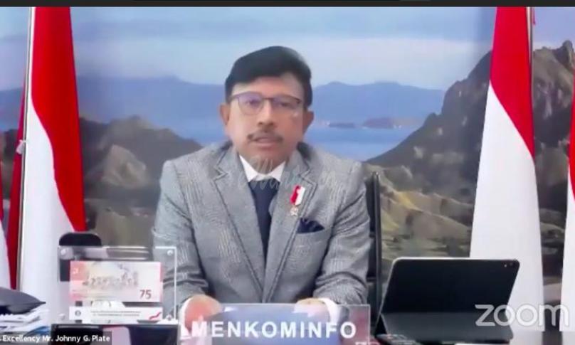 Menteri Komunikasi dan Informatika Johnny G. Plate