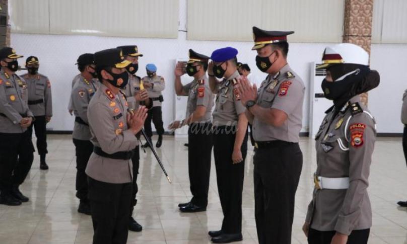 Ratusan Personil Polda Bengkulu Naik Pangkat