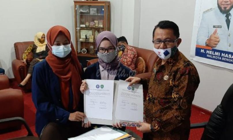 Kedatangan dan serah terima pembekalan lokakarya I KKN-T IPB di Kota Bengkulu.