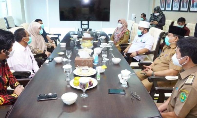 Pertemuan berlangsung di ruang rapat BPK Perwakilan Bengkulu, Selasa(26/01/21) pagi.