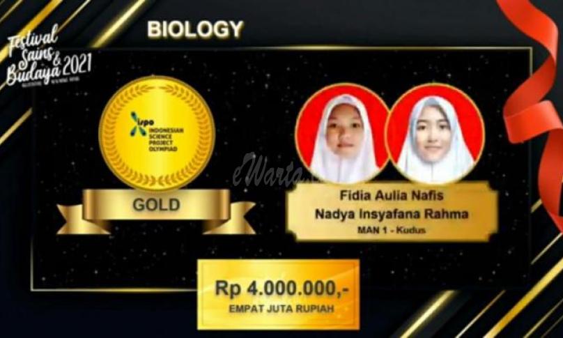 MAN 1 Kudus Boyong Emas Olimpiade Penelitian Nasional