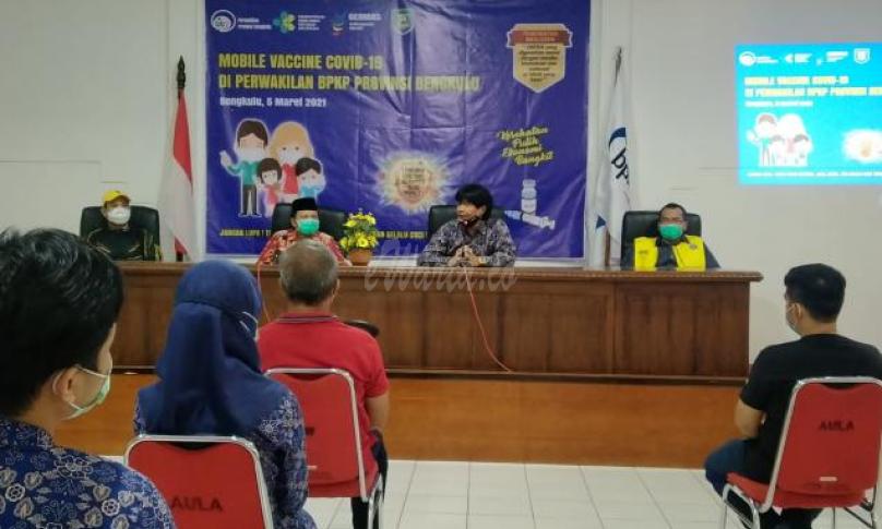 Ratusan Pegawai BPKP Bengkulu Divaksin