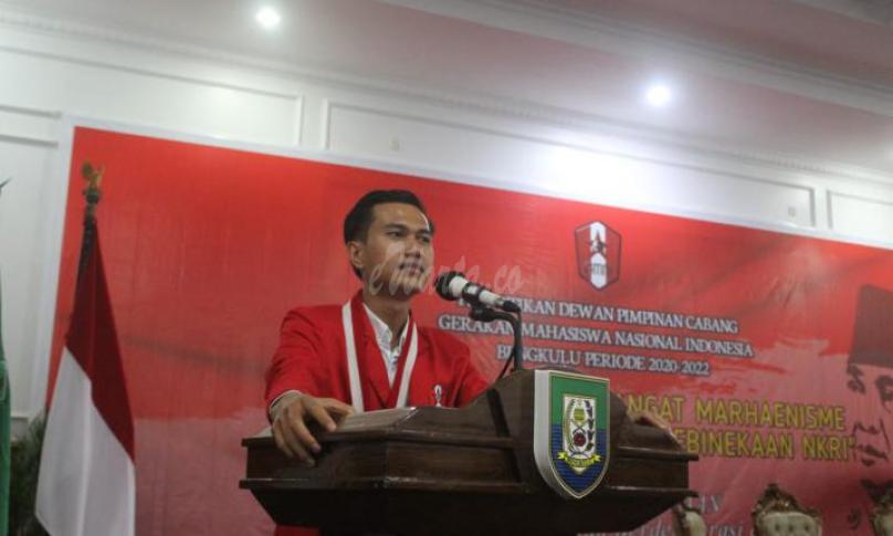 Ketua Cabang GMNI Bengkulu Sudi Sumberta Simarmata