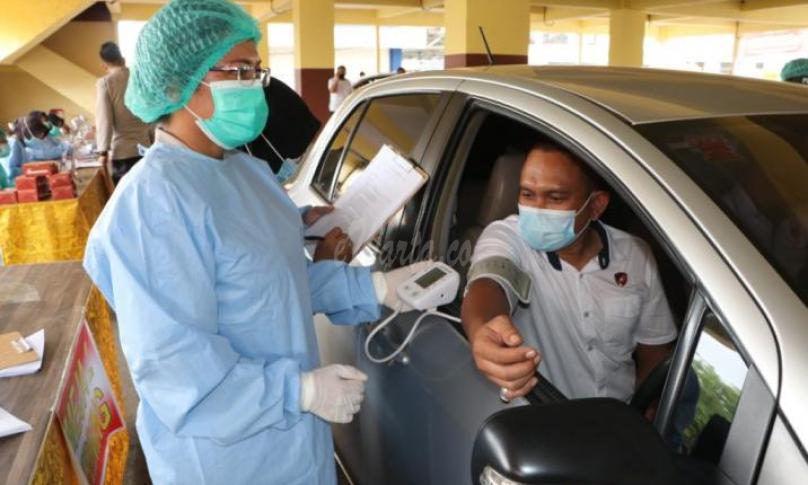 Polda Bengkulu Ambil Bagian 25 Polda Jalani Vaksinasi Astra Zeneca