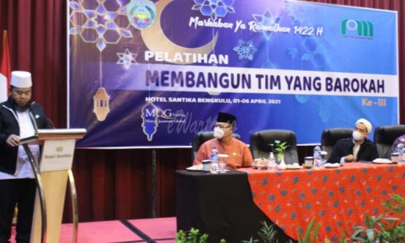 Pelatihan Membangun Tim yang Barokah (PMTB) Ke-3, Kamis (1/4/2021) di hotel Santika.