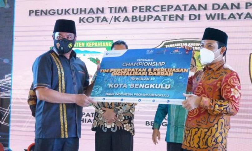 TP2DD Kota Bengkulu Raih Penghargaan dari Bank Indonesia