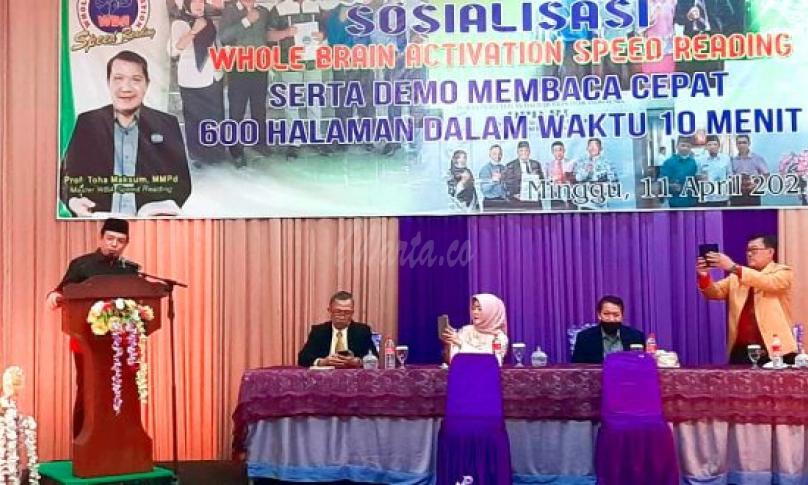 Wawali Dedy Apresiasi Sosialisasi Whole Brain Activation Speed Reading